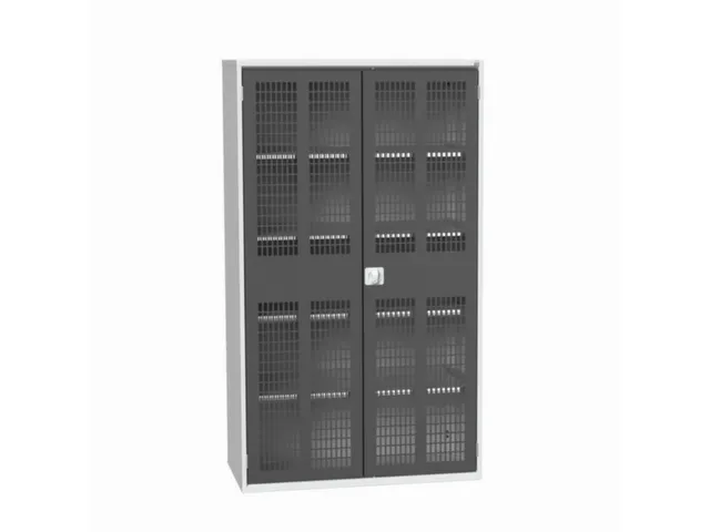 universele kast,HxBxD 2000x1300x550mm,4xStalen bodem,draaigrendelslot