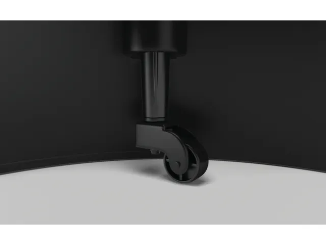 marchepied sur roulettes,plastique,RAL9005,repose-pied Ø 283mm