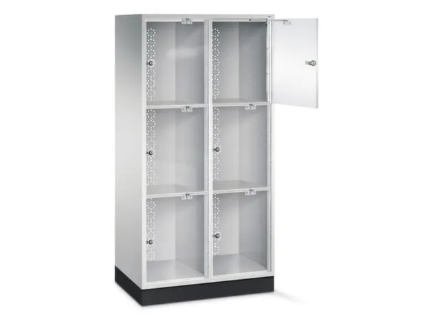 grootvolume-lockersysteem,HxBxD 1750x820x500mm,2x3vakken,cil.-slot