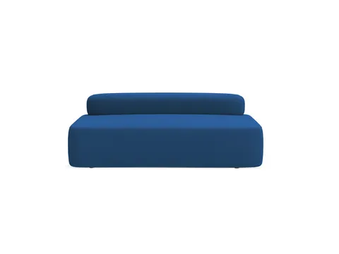 Poefmodule Rocada Volga-F 184x62x92cm rechthoekig blauw