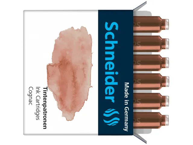 Inktpatronen Schneider pastel Cognac doos 6st.