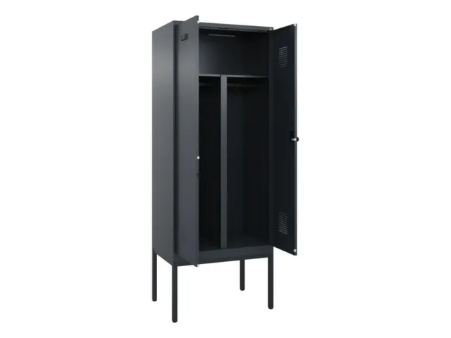 PBM-locker,HxBxD 2120x800x500mm,2vak,vak B 400mm,draaigrendel