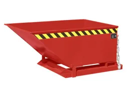 Kiepbak Staalplaat 610x840x1390mm Inh. 0.40m³ 300kg Rood