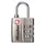 Hangslot Masterlock 4680EURDNKL 3-cijfer combinatie TSA nikkel 30mm
