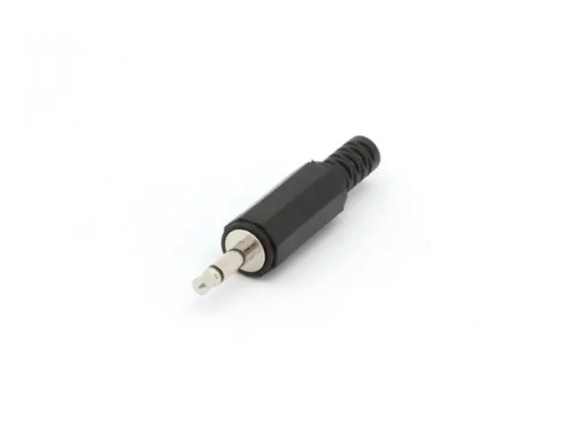 Mannelijke 3.5mm Mono Jack Plastic Zwart