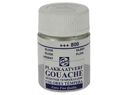 plakkaatverf Extra Fijn flacon van 16 ml, zilver
