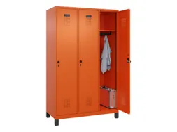 locker,HxBxD 1950x1200x500mm,3vak,vak B 400mm,draaigrendel,voeten
