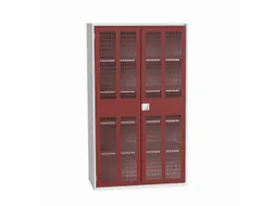 universele kast,HxBxD 2000x1300x550mm,4xStalen bodem,draaigrendelslot