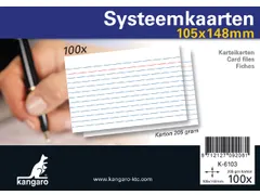 Systeemkaarten A6 105x148mm 100 stuks