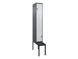 Z-garderobekast,HxBxD 2120x300x815mm,2vak,vak B 300mm,draaigrendel