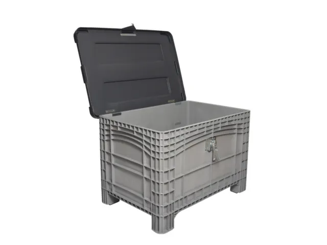 scharnierdeksel,PE,v. container met grote capaciteit