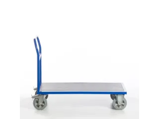 Platformwagen 1000kg Laadvlak Lxb 1200x800mm 1 Duwbeugel Ral 5010 - 1