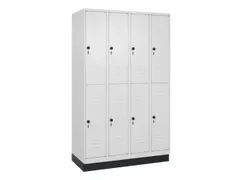 dubbeldekse locker,HxBxD 1950x1200x500mm,4x2vak.,vak B 300mm