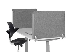 Akoestische Scheidingswand Bureau 60x80cm LichtGrijs Gesloten