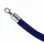 Afzetkoord Velours Blauw 1.5 meter met Chromen haken