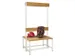 banc double,HxLxP 1600x1000x770mm,piètement RAL9010
