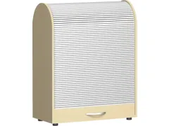 roldeurkast met verticale deur,HxBxD 1030x800x400mm,2xhouten vloer