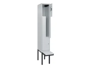 Z-garderobekast,HxBxD 2120x300x815mm,2vak,vak B 300mm,cil.-slot - 2