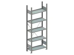 Inhaakstelling Basis 2000x750x300mm 5legborden Vaklast 80kg