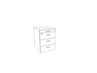 mobiel ladeblok,HxBxD 585x420x560mm,3lade(n),centr. vergrendeling - 2