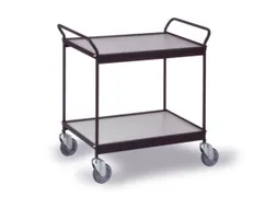 Tafelwagen Draagverm. 150kg Laadvl. Lxb 785x500mm 2 Etages Diepzwart