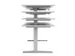 Bureau assis-debout électrique 700-1200x1800x800mm chêne/graphite