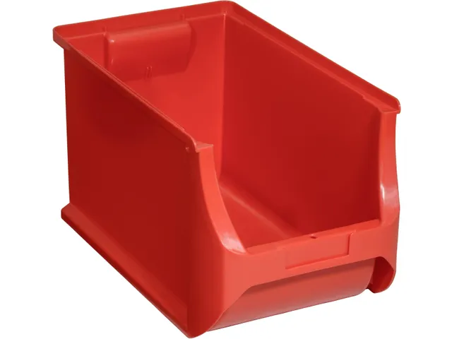 magazijnbak,HxBxD 200x205x355mm,PP,rood