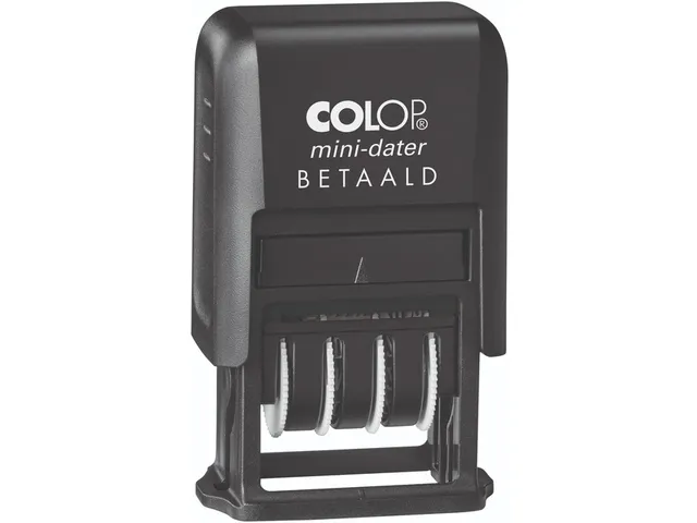 Tampon dateur avec texte Colop Printer Mini S 160/L Betaald noir