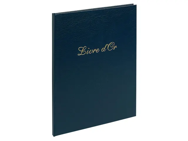 Livre d'or Balacron avec titre 100 pages blanches - 27x22 cm vertical