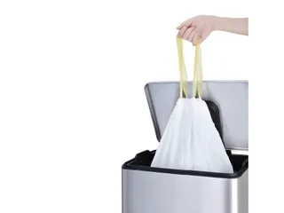 Afvalzak EKO MDPE type D met trekband 55x55cm 18-21 Liter wit - 3