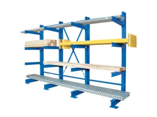 Draagarmstelling Basis+aanbouw Hxbxd 2000x3100x740mm 4staanders 12arm - 1