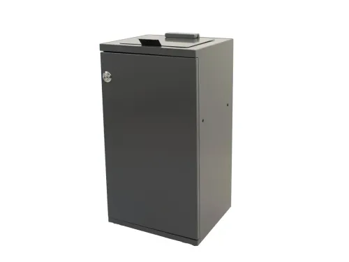 Modulaire Afvalbak met Deur en Zakhouder 85 liter Donkergrijs