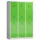 Dubbeldekse garderobekast 1800x1185x500mm 3x2vak 400mm RAL7035 RAL6018