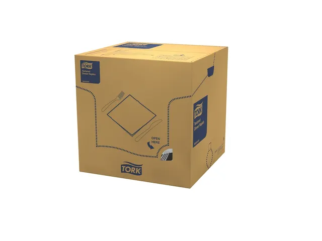 Serviette de table Tork 509419 Texturé Noir 39x39cm 1000 pièces