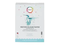 Aquarelblok Qrea 24x32 20 vel 200gr spiraal