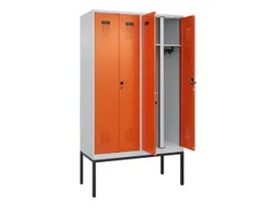 locker voor scheiding van kleding,HxBxD 2120x1200x500mm,4vak