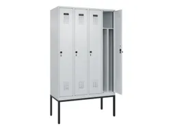 locker voor scheiding van kleding,HxBxD 2120x1200x500mm,4vak