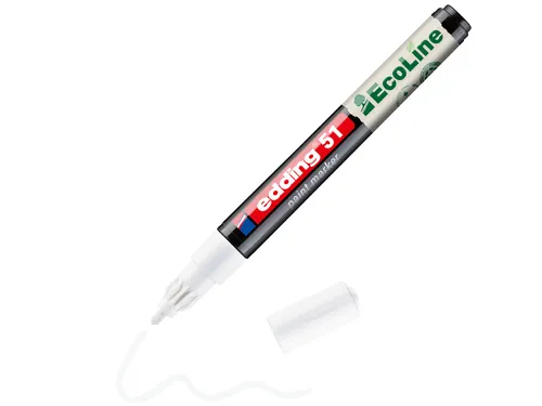 Paintmarker edding 51 EcoLine op waterbasis 1-2mm wit