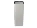 afvalbak,100l,HxBxD 800x385x385mm,romp staal wit