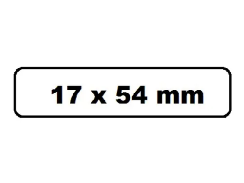 Labeletiket Quantore DK-11204 17x54mm wit 400 stuks