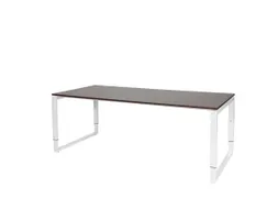 Domino Plus Bureau Hoogte Verstelbaar 2000x900mm Logan Eiken Wit
