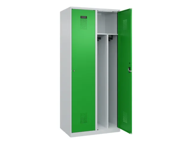 locker voor scheiding van kleding,HxBxD 1850x800x500mm,2vak