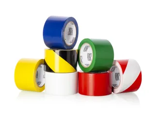 tape,standaardkleur,PVC,rood/wit,band LxB 33mx75mm - 5
