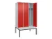 locker voor scheiding van kleding,HxBxD 2120x1200x815mm,3vak