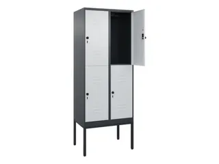 dubbeldekse locker,HxBxD 2120x800x500mm,2x2vak.,vak B 400mm - 2