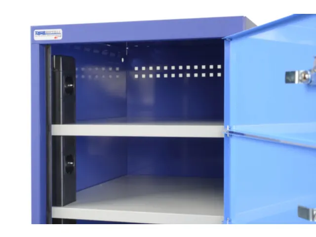 HxlxP 1790x415x500mm prises CH 10compartiments corps bleu pigeon