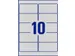 Etiket Avery Zweckform L6012-20 96x50.8mm Zilver 200 stuks