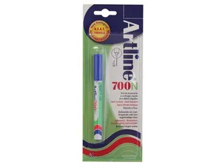 Permanent marker Artline 700 blauw op blister - 1