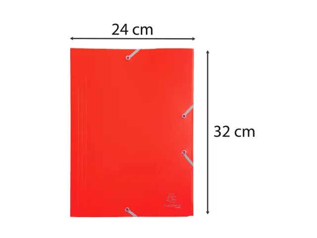 Elastomap A4, Polypropyleen A4 24x32cm, 150 Vellen, Rood
