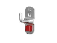 Abax-Haken Voor Geperforeerde Platen L 35mm Einde Aluminium